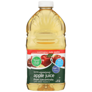 100% Unsweetened Apple Juice From Concentrate