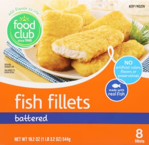 Food Club Battered Fish Fillets 8 ea