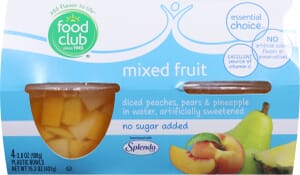 Food Club Essential Choice No Sugar Added Mixed Fruit 4 ea