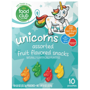 Food Club Unicorns Assorted Fruit Flavored Snacks 10 ea