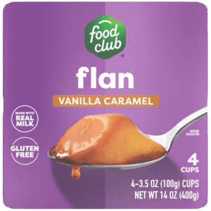 Food Club Vanilla Caramel Flan 4 ea