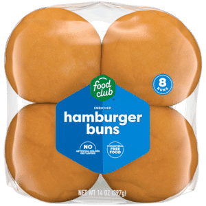 Food Club Enriched Hamburger Buns 8 Each
