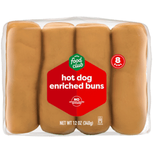 Food Club Hot Dog Enriched Buns 8 Each