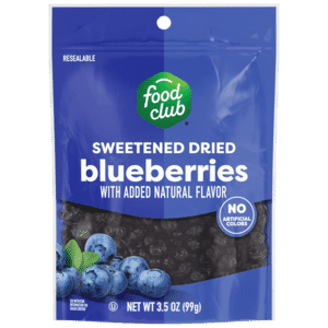 Food Club Sweetened Dried Blueberries 3.5 oz