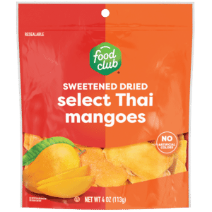 Food Club Sweetened Dried Select Thai Mangoes 4 oz