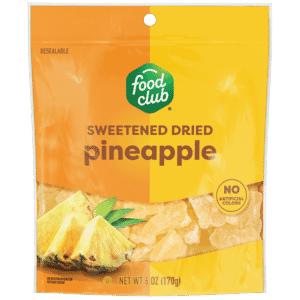 Food Club Sweetened Dried Pineapple 6 oz