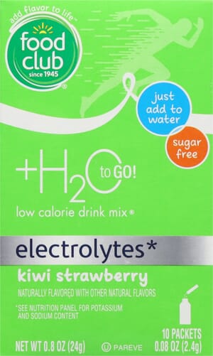 Food Club Low Calorie Kiwi Strawberry Drink Mix Packet 10 ea