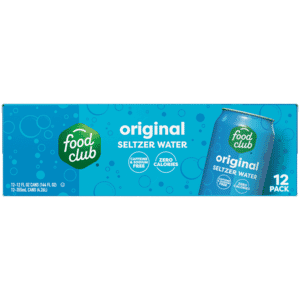 Food Club Original Seltzer Water 12 – 12 fl oz Cans