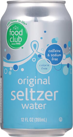 Food Club Original Seltzer Water 12 fl oz