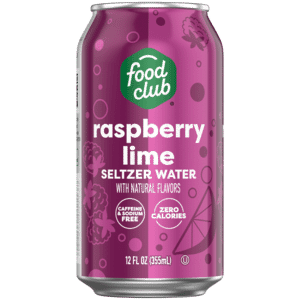 Food Club Raspberry Lime Seltzer Water 12 fl oz