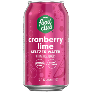 Food Club Cranberry Lime Seltzer Water 12 fl oz