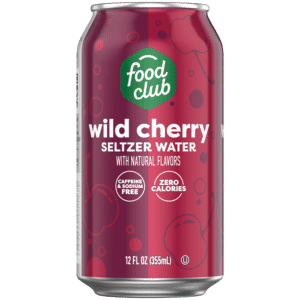 Food Club Wild Cherry Seltzer Water 12 fl oz