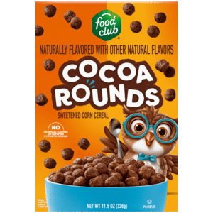 Food Club Cocoa Rounds Cereal 11.5 oz