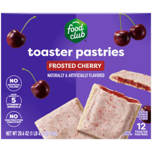 Food Club Frosted Cherry Toaster Pastries 12 Each