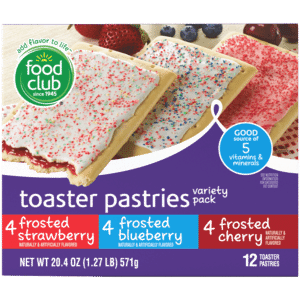 Food Club Toaster Pastries Variety Pack 12 ea