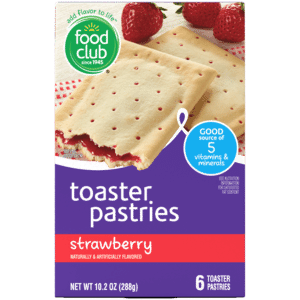 Food Club Strawberry Toaster Pastries 6 ea