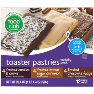 Food Club Toaster Pastries Variety Pack 12 ea