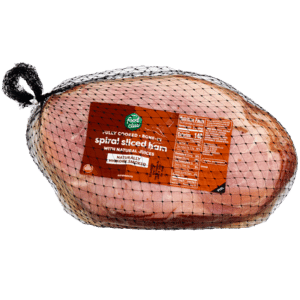 Food Club Bone-In Spiral Sliced Hickory Smoked Ham with Natural Juices 1 ea