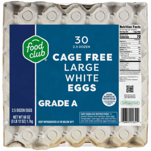 Food Club Cage Free White Large Eggs 30 Each