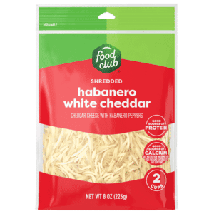 Food Club Habanero White Cheddar Shredded Cheese 8 oz
