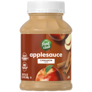 Food Club Cinnamon Flavored Applesauce 24 oz