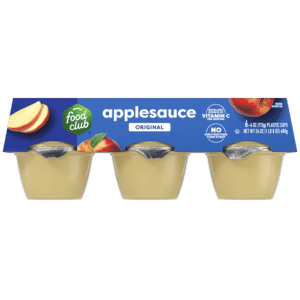 Food Club Original Applesauce 6 – 4 oz Cups