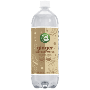 Food Club Ginger Seltzer Water 33.8 fl oz