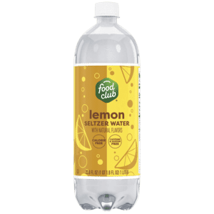 Food Club Lemon Seltzer Water 33.8 fl oz