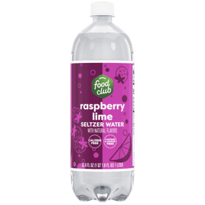Food Club Raspberry Lime Seltzer Water 33.8 fl oz