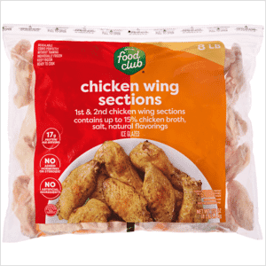 Food Club Chicken Wing Sections 128 oz