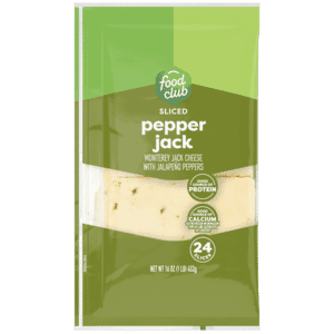 Food Club Sliced Pepper Jack Cheese 24 Slices