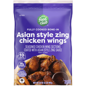 Food Club Asian Style Zing Bone-In Chicken Wings 32 oz