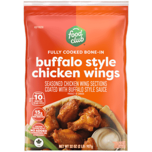 Food Club Bone-In Buffalo Style Chicken Wings 32 oz
