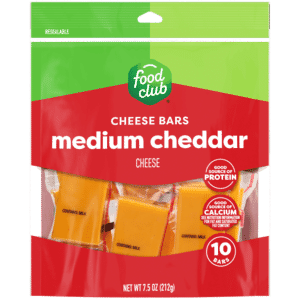 Food Club Medium Cheddar Cheese Bars 10 Bars