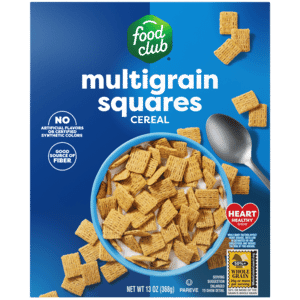 Food Club Multigrain Squares Cereal 13 oz