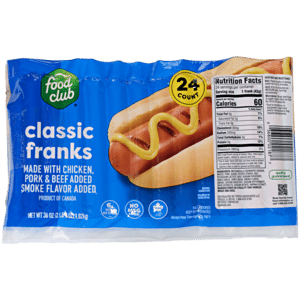 Food Club Classic Franks 24 Each