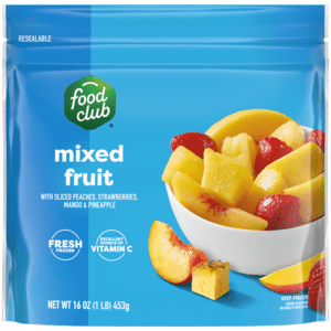 Food Club Mixed Fruit With Sliced Peaches  Strawberries  Mango & Pineapple 16 oz