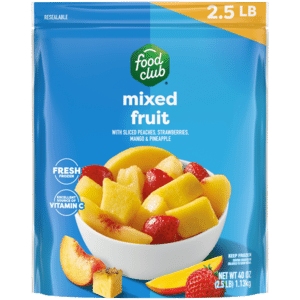 Food Club Mixed Fruit With Sliced Peaches  Strawberries  Mango & Pineapple 40 oz