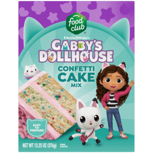Food Club Dreamworks Gabby’s Dollhouse Confetti Cake Mix 13.25 oz