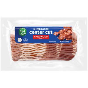 Food Club Center Cut Hardwood Smoked Sliced Bacon 12 oz