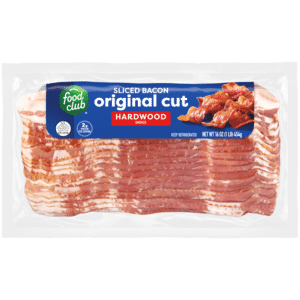 Food Club Original Cut Hardwood Smoked Sliced Bacon 16 oz