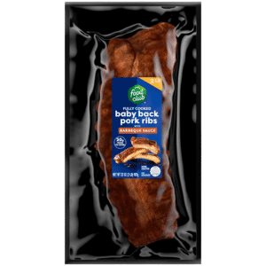 Food Club Baby Back Pork Ribs with Barbeque Sauce 32 oz