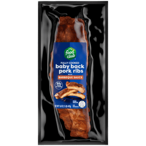 Food Club Baby Back Pork Ribs with Barbeque Sauce 16 oz