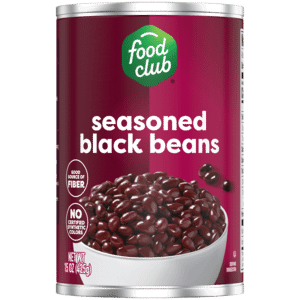 Food Club Seasoned Black Beans 15 oz