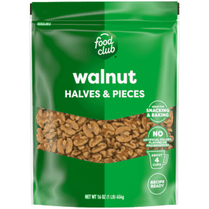 Food Club Walnut Halves & Pieces 16 oz