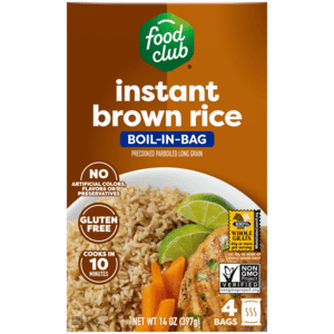 Food Club Boil-in-Bag Instant Brown Rice 4 Bags