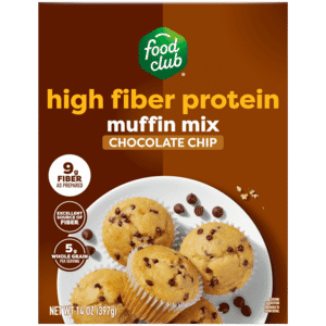 Food Club High Fiber Protein Chocolate Chip Muffin Mix 14 oz