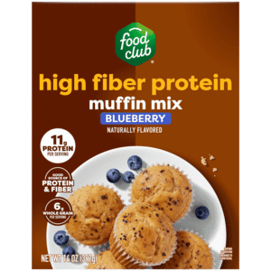 Food Club High Fiber Protein Blueberry Muffin Mix 14 oz