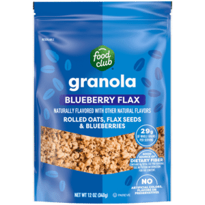 Food Club Blueberry Flax Granola 12 oz