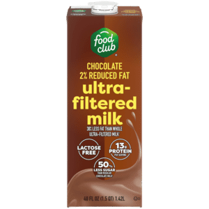 Food Club 2% Reduced Fat Ultra-Filtered Chocolate Milk 48 fl oz